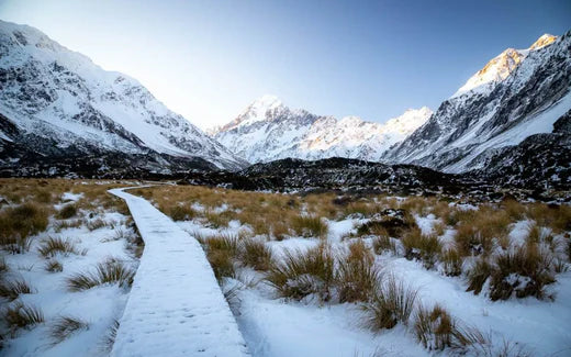 warm feet on winter hike