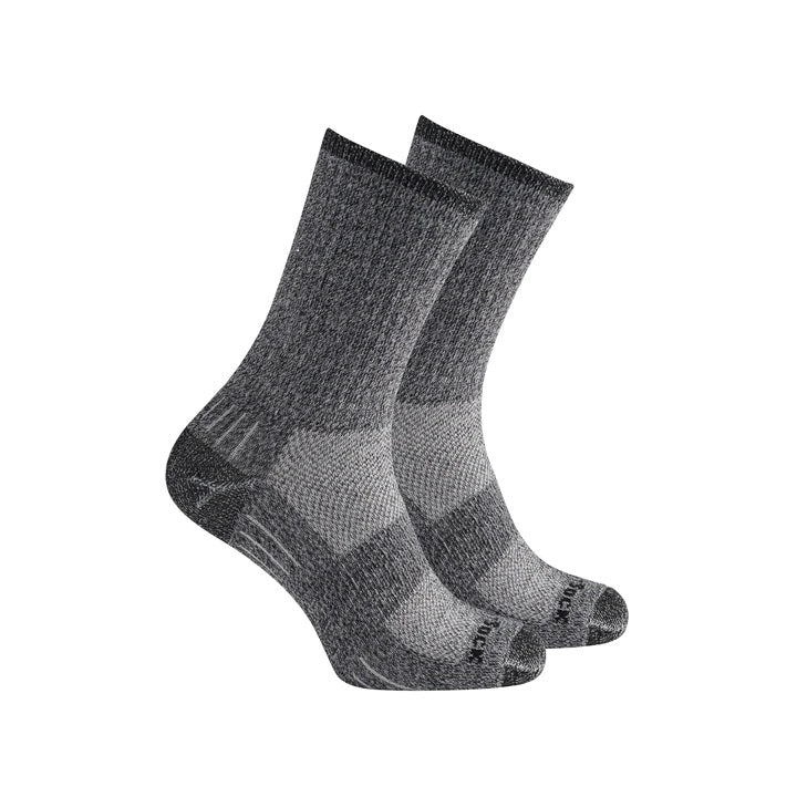 Wrightsock Silver Escape - Crew Socks - Light and Dark Grey | WR9464.5301