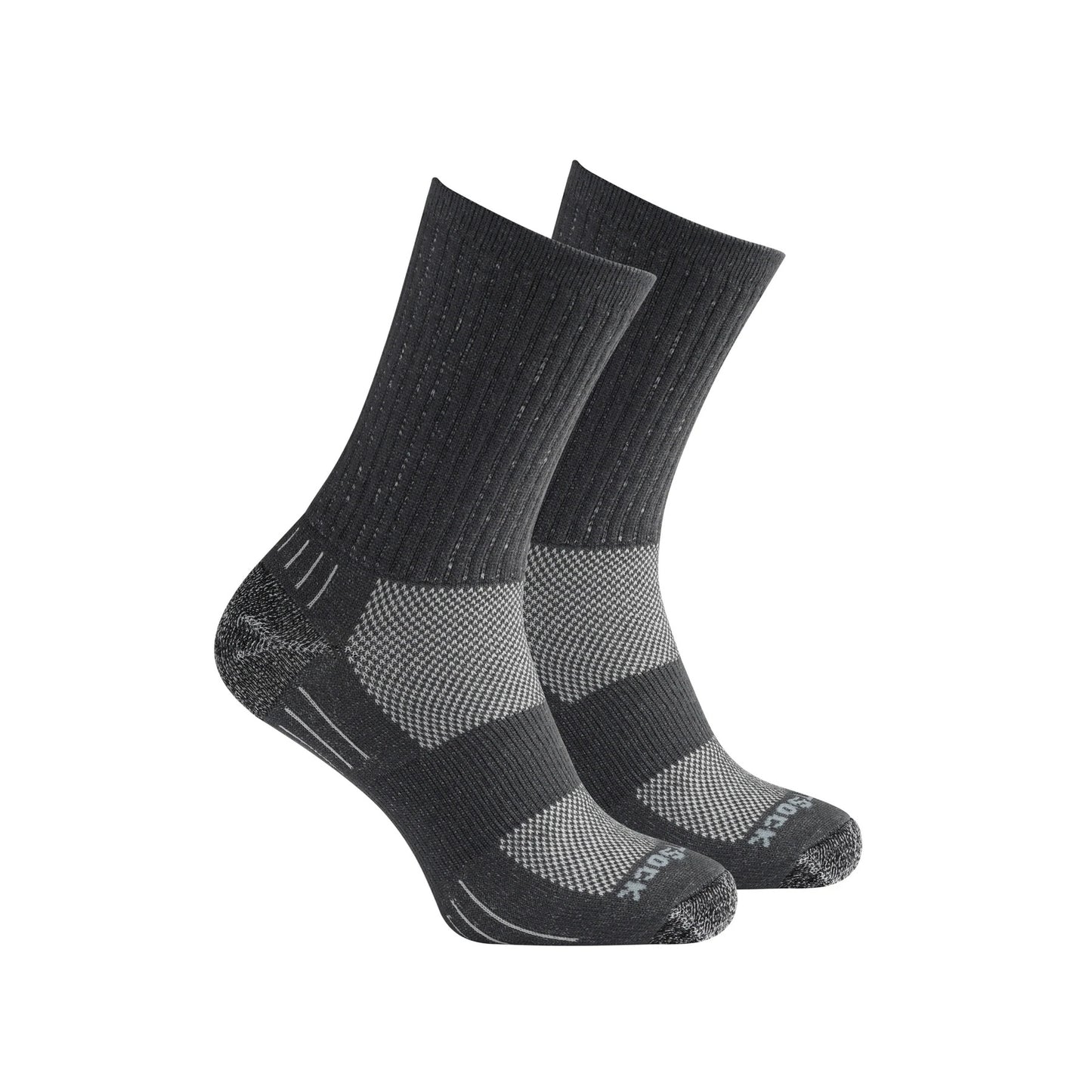 Wrightsock Silver Escape - Crew Socks - Mid and Dark Grey | WR9461.3401, WR9464.3401