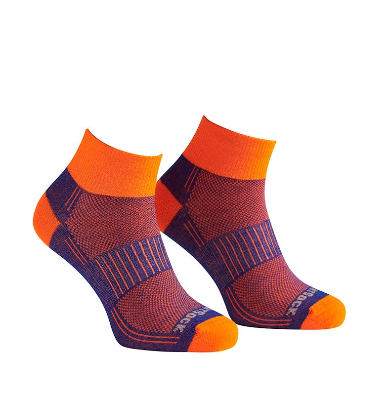 Wrightsock Coolmesh II Quarter Stock - Royal Blue / Orange | WR8051.4501, WR8052.4501, WR8054.4501