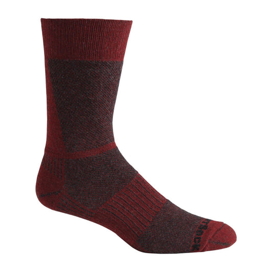 Wrightsock Lite Hike - Crew Socks - Black / Red | Ships from Melbourne