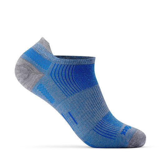 Wrightsock Run - Tab Socks - Grey / Blue